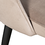 Стул велюровый серо-бежевый Schelde Gray Beige варинант исполнения - 3 | Loft Concept в Сочи