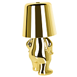 Настольная лампа фигурная золотого цвета с гладким абажуром Высота 19 см Sophia варинант исполнения - 6 | Loft Concept в Сочи