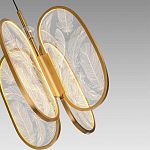 Люстра с гравировкой на акриловых плафонах Gravyura Bronze D 33 см варинант исполнения - 3 | Loft Concept в Сочи