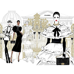 Megan Hess. Elegance варинант исполнения - 4 | Loft Concept в Сочи