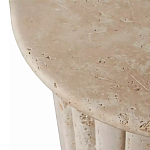 Дизайнерский журнальный стол круглый с фактурным основанием Kibul варинант исполнения - 2 | Loft Concept в Сочи