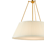 Подвесной светильник светодиодный с фактурным тканевым конусообразным абажуром White Fabric Lampshade варинант исполнения - 2 | Loft Concept в Сочи
