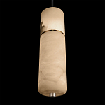 Подвесной светильник с цилиндрическим плафоном из белого алебастра Cryptocrystalline Stone варинант исполнения - 8 | Loft Concept в Сочи