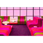 Дизайнерское кресло зеленое Poltronova Sofo Verosa Green Pink Armchair варинант исполнения - 12 | Loft Concept в Сочи