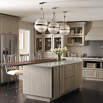 Подвесной светильник с рифленым стеклянным плафоном в форме шара Kichler варинант исполнения - 9 | Loft Concept в Сочи