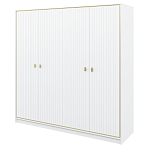 Шкаф белый четырёхдверный для одежды Antique Order варинант исполнения - 1 | Loft Concept в Сочи