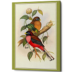 Постер на холсте с изображением птиц Blooming Birds Poster варинант исполнения - 8 | Loft Concept в Сочи