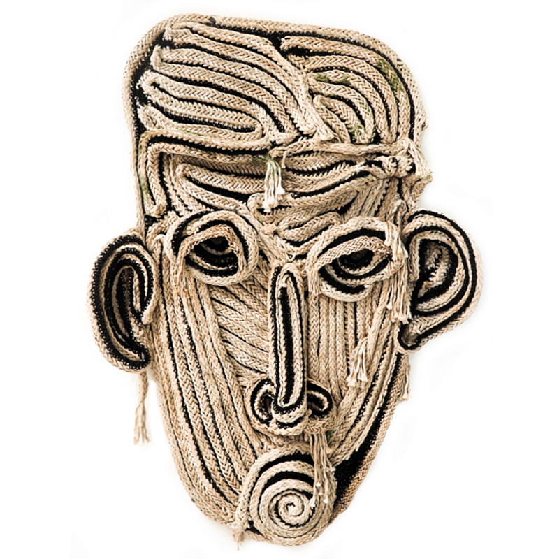 Арт-Объект из нитей Черно-Белый портрет Joana Schneider  Бежевый Черный в Сочи | Loft Concept 