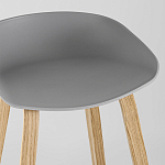 Барный стул на ножках из натурального дерева Boras Grey варинант исполнения - 7 | Loft Concept в Сочи