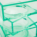 Стол журнальный в форме кубов Acrylic Furniture Lumina Mint Breeze варинант исполнения - 4 | Loft Concept в Сочи