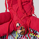 Настенный ковер разноцветный из одежды Heart варинант исполнения - 4 | Loft Concept в Сочи