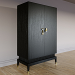 Платяной шкаф Elsa Dreams Black с 2-мя фасадами варинант исполнения - 2 | Loft Concept в Сочи