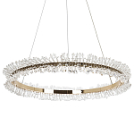 Кольцевая люстра с хрустальным декором Rowan Crystal Ring Horizontal Chandelier варинант исполнения - 3 | Loft Concept в Сочи