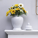 Ваза белая с крышкой однотонная Chinoiserie Ceramics варинант исполнения - 6 | Loft Concept в Сочи