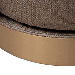 Кресло вращающееся черно-золотая рогожка Julia Armchair Golden Belt варинант исполнения - 5 | Loft Concept в Сочи