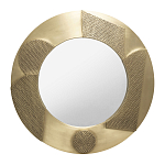 Зеркало золотое со вставками в виде геометрических фигур варинант исполнения - 1 | Loft Concept в Сочи