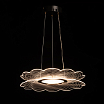 Люстра с прозрачным волнистым плафоном в форме цветка Ethereal Bloom варинант исполнения - 3 | Loft Concept в Сочи