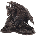 Декоративная статуэтка Дракон Dragon Dark Bronze Statuette варинант исполнения - 1 | Loft Concept в Сочи