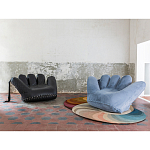 Дизайнерское кожаное кресло в форме руки Poltronova Joe Whip Armchair варинант исполнения - 5 | Loft Concept в Сочи