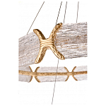 Люстра с 2-мя кольцами с текстурным природным рисунком IceFlame варинант исполнения - 3 | Loft Concept в Сочи