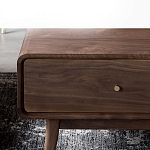 Кофейный стол из дерева с ящиком и нишей для хранения Coffee Walnut Table варинант исполнения - 5 | Loft Concept в Сочи