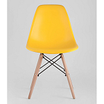 Пластиковый стул на ножках из массива бука Eames Yellow варинант исполнения - 4 | Loft Concept в Сочи
