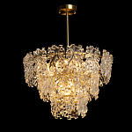 Люстра многоярусная с объемными прозрачными цветами Hanging Flowers варинант исполнения - 3 | Loft Concept в Сочи