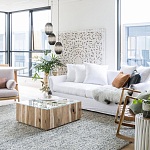 Подвесной светильник вертикальной овальной формы украшенный белыми круглыми бусинами Gradient Oval Pendant Lamp White варинант исполнения - 5 | Loft Concept в Сочи