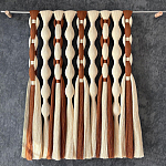 Дизайнерский Декор на стену с кисточками из хлопковых нитей wall panel Thread brushes варинант исполнения - 1 | Loft Concept в Сочи