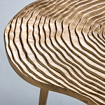 Металлический кофейный столик Puddle Gold варинант исполнения - 3 | Loft Concept в Сочи