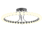 Люстра кольцевая потолочная с круглыми плафонами белого цвета PEARLS Suspension 60 варинант исполнения - 1 | Loft Concept в Сочи