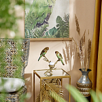 Подсвечник с двумя попугаями из фарфора на бронзовой ветке Eden Garden варинант исполнения - 6 | Loft Concept в Сочи