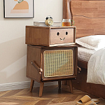 Тумбочка прикроватная деревянная Робот Robot Desk варинант исполнения - 1 | Loft Concept в Сочи