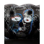 Кресло "Баския и Уорхол" Basquiat Warhol graffiti chair натуральная кожа варинант исполнения - 7 | Loft Concept в Сочи