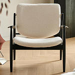 Кресло с каркасом и ножками из древесины и мягкими сиденьем и спинкой Venice варинант исполнения - 7 | Loft Concept в Сочи