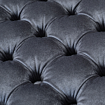 Пуф велюровый серый с каретной стяжкой Perennially варинант исполнения - 2 | Loft Concept в Сочи