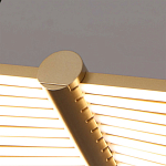 Люстра в виде распахнутых крыльев из тонких металлических планок Flight of Freedom варинант исполнения - 2 | Loft Concept в Сочи