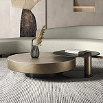 Комплект их 2-х круглых дизайнерских журнальных столов Difelap варинант исполнения - 1 | Loft Concept в Сочи