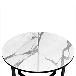 Стол обеденный раздвижной со столешницей белый мрамор Magali варинант исполнения - 6 | Loft Concept в Сочи