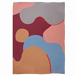 Плед из хлопка с абстрактным принтом Elysian Flow Ember варинант исполнения - 1 | Loft Concept в Сочи