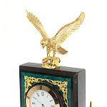 Настольный письменный набор из змеевика тёмно-зелёного цвета с декором в виде орла Successful Leader варинант исполнения - 3 | Loft Concept в Сочи