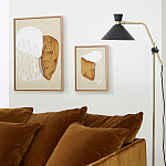 Торшер с поворотным плафоном Davy Brass Floor Lamp варинант исполнения - 11 | Loft Concept в Сочи