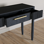 Элегантная Консоль Primo с выдвижным ящиком Черный дуб варинант исполнения - 5 | Loft Concept в Сочи