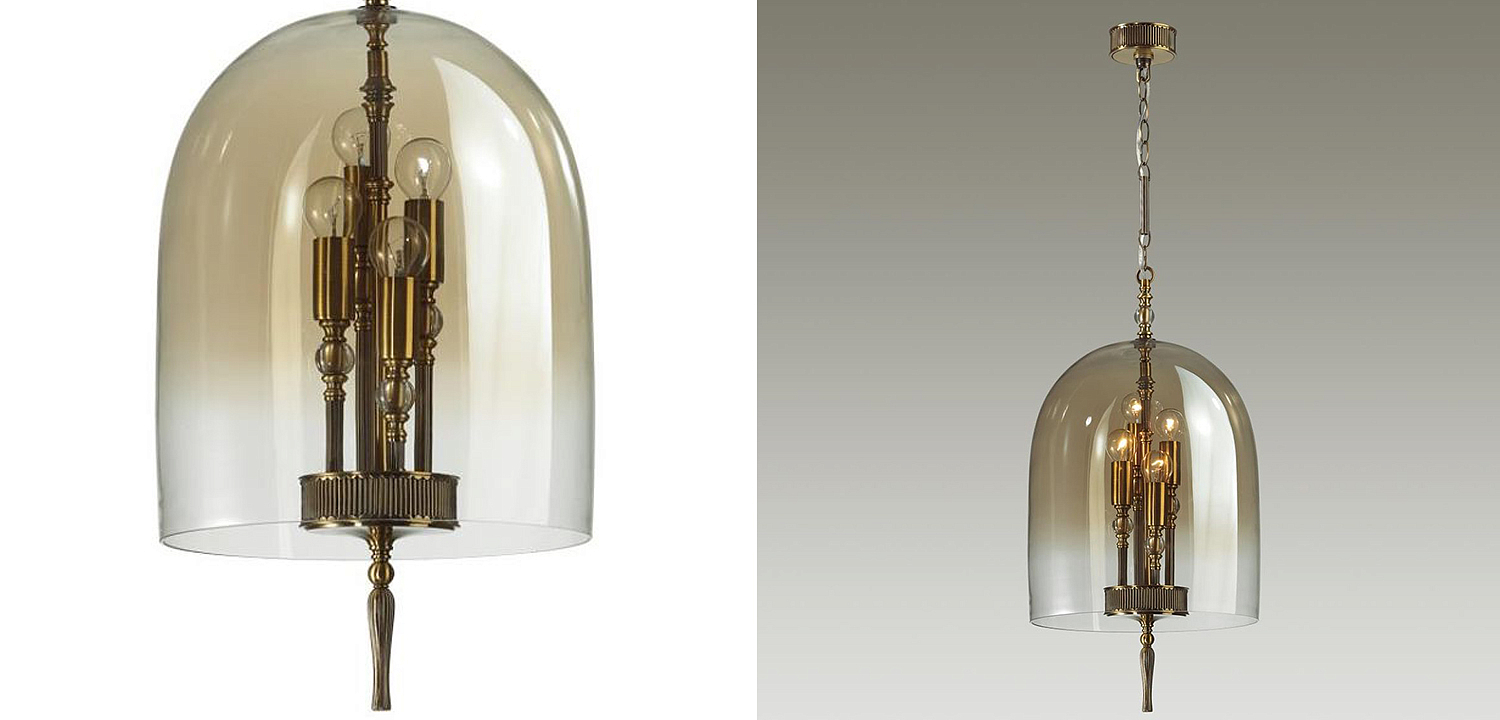Подвесной светильник Glass Dome Bronze 32 Подвесной светильник Glass Dome Bronze 32 - Loft-Concept в Сочи