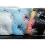 Диван в Лофт Честерфильд граффити из винтажной кожи GRAFFITI PARA Chesterfield варинант исполнения - 5 | Loft Concept в Сочи