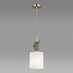 Подвесной светильник с декором в виде кактуса из керамики Opuntia D18 см варинант исполнения - 4 | Loft Concept в Сочи