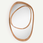 Ассиметричное зеркало в дубовой раме Infinity Symbol варинант исполнения - 1 | Loft Concept в Сочи