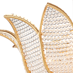 Люстра в форме тюльпана с лепестками из прозрачных стеклянных бусин Hanging Flowers варинант исполнения - 1 | Loft Concept в Сочи