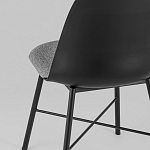 Стул из прочного пластика на металлическом основании Anora Black варинант исполнения - 6 | Loft Concept в Сочи