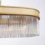 Люстра подвесная овальная со стеклянными трубками Длина 100 см Nembus варинант исполнения - 3 | Loft Concept в Сочи